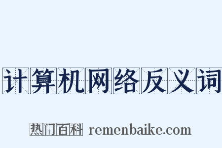 计算机网络反义词是什么意思的图片